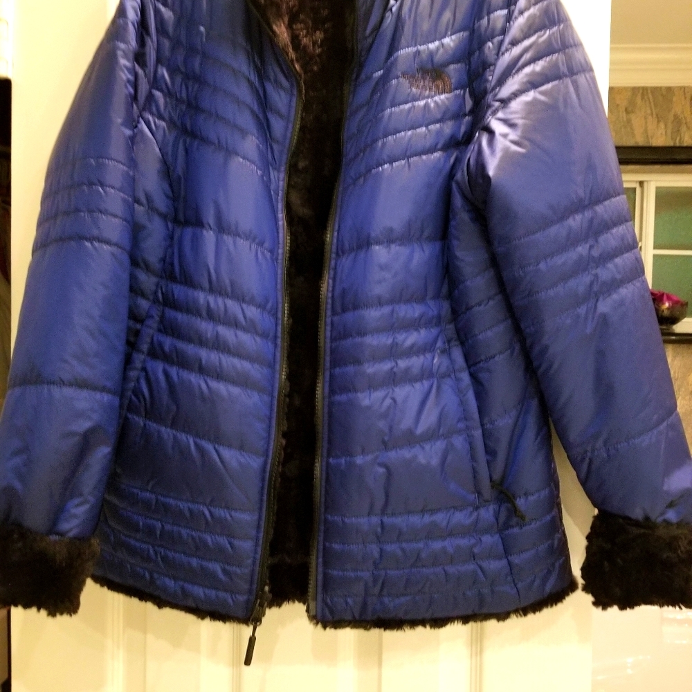Ladies North Face Reversible Puffer Jacket